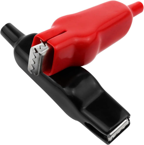 20A Insulated Alligator Clips Electric Circuit Test Alligator Clips Heavy Duty Alligator Clip Experimental Jacket Test Clip (2 Black, 2 Red) -4PCS...