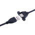 iGreely USB Extension Cable 2Pack 1Ft/30cm USB 2.0 Panel-Mount Type A Male to Type A Female Cable...