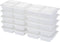 GoodCook Meal Prep Rectangle Three Compartment 20-Piece, White, Made without BPA...