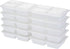 GoodCook Meal Prep Rectangle Three Compartment 20-Piece, White, Made without BPA...
