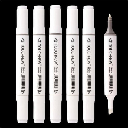 6 Colors Grayscale Art Marker Pen Double-Ended Sketch Markers Alcohol Based Ink Neutral Gray Tones Art Supplies for Sketching Shading Illustrating...