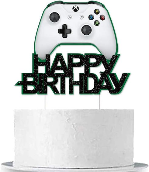 Watercolor Video Game Cake Topper for Birthday...