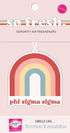 Gamma Phi Beta - Rainbow Air Freshener - 2/Pack - Flowers & Sunshine Scent...