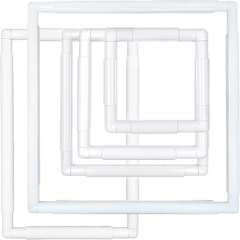 HAND U JOURNEY Universal Clip Frame Square Rectangle Plastic Clip Frame for Embroidery, Quilting, Cross-Stitch, Punch Needle, Silk-Painting-17''x1...