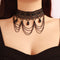 Halloween Sexy Jewelry Elegant Vintage Women Princess Black Lace Gothic Steampunk Statement Necklace Victorian Lolita Choker Crystals Pendant Vamp...