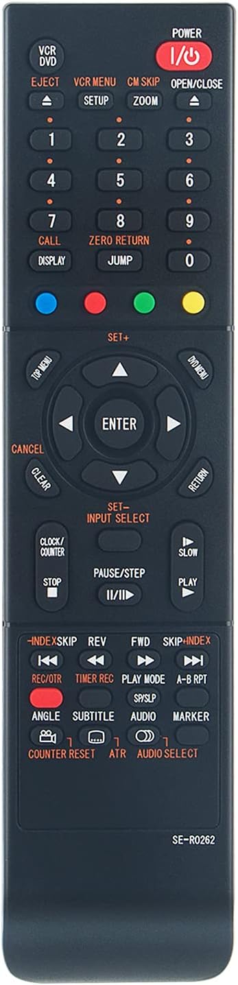 SE-R0262 Replacement Remote Control Applicable for Toshiba DVD Video Player Video Cassette Recorder SD-V295KU SD-V295 SDV295KU SDV295...
