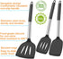 3Pcs Spatula Silicone Spatula Turner Set Fish Spatulas Silicone Heat Resistant Spatulas for Nonstick Cookware Rubber Wok Spatula, Long Large Spatu...