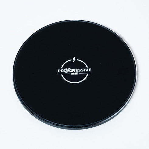 Progressive Desk Qi Wireless Charger, Standing Desk Accessories, Desk with Wireless Qi Charging Pad,Certified, 5v. Black,DA-12-Black...