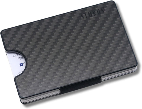 Storus Smart Wallet RFID Blocking Card Holder Money Clip Minimalist Slim Pocket Wallet for Men, Gift, Travel - Carbon Fiber...