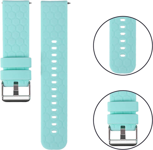 6-Pack Bands Compatible with Garmin Smart Watch Vivoactive 5 Band Stainless Steel Buckle Waterproof Soft Silicone Replacement Band for Garmin Vivo...