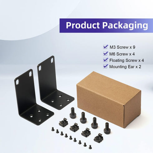Universal Rack Mount Kit 1U Rack Ears for NETGEAR Series Switches (JGS/MS/RPS/SRX/XS/XSM/FS Series)...