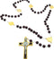 Vaticano Arts Brown St. Benedict Oval Wood Rosary, Rosaries...