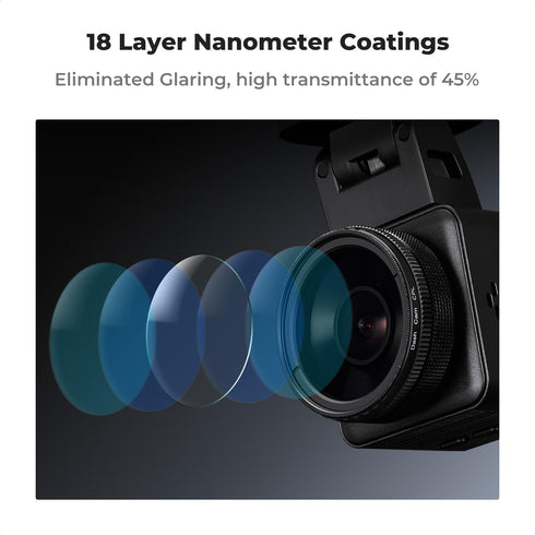 K&F Concept 40mm Ultra-Slim CPL Circular Polarizer Filter for Vantrue E1, E2, E3, E1 Lite, S1 Pro, N4 Pro N5 Dash Cam, Reduce Glare and Reflection...