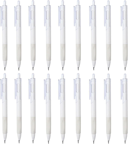 YIKANGHENG 18 Pcs Fine Point Pressing Pens, 0.5mm Black Ink White Gel Pens for Office, Study, Gift and Home Supplies (18)...