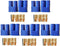 5 Pairs EC8 Banana Plug Connectors Female Male 8.0mm Gold Bullet Connector for RC ESC LIPO Battery Device Electric Motor...