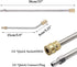 2Pcs Pressure Washer Extension Wand, Extension Lance (15"/38cm) + 30°Curved Extension Rod (8.7"/22cm), 1/4 Inch Quick Connect, 4000 PSI...