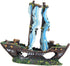 Housoutil Aquarium Submarine Ornaments Pirate Fish Tank Scenery Decoration Desk Topper Tabletop Pirate Decor Aquarium Boat Wreck Aquarium Decorati...