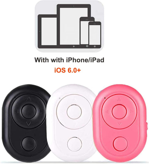 Bluetooth Page Turner for iPhone - Can Also be Tiktok Remote and Bluetooth Camera Remote (Black)...