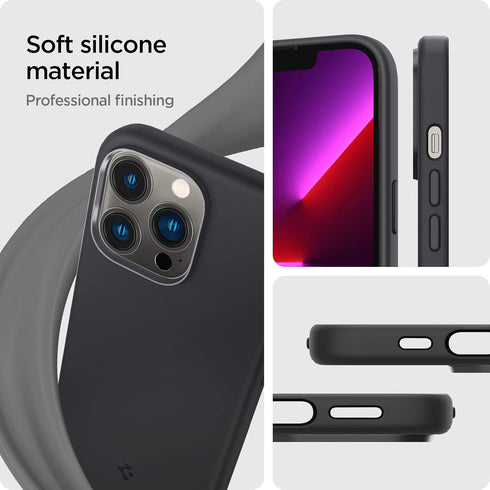 Spigen Silicone Fit Designed for iPhone 13 Pro Case (2021) - Black...