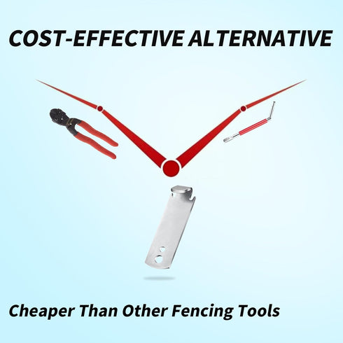 Fence Wire Twister for T Post Clips Fencing Tools Strong and Easy to Use Fencing Tool Barb Wire Fence Tools Time Saver for Twisting Wire Strong En...