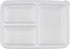 GoodCook Meal Prep Rectangle Three Compartment 20-Piece, White, Made without BPA...