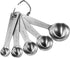 U-Taste Teaspoon Tablespoon Measuring Spoons: 18/8 Stainless Steel Measure Scoop Set of 5, 1/4 TSP, 1/2 TSP, 1 TSP, 1/2 TBSP & 1 TBSP, Metal Kitch...