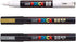 Posca PC-3M Paint Marker Pens - Glass Metal Pen - Set of White, Gold and Silver...
