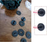 4 Set Portable Travel Umbrella Top Screw Cap Replacement 6mm + 8mm Thread End Stop Cover Stopper Tip with Waterproof Gasket for Mini Folding Compa...