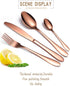 AARainbow 9 Pieces Stainless Steel Flatware Set Portable Reusable Cutlery Set Travel Utensils Set Including Chopsticks Knife Fork Spoon Straws Cle...