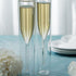 Contemporary Double-walled Glass Champagne Flutes...