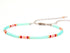 Anklet for women, Unique Beaded Aqua Colorful Waterproof Beach Anklet, Boho Bohemian Hippie Native American Style, Handmade by Tribes...