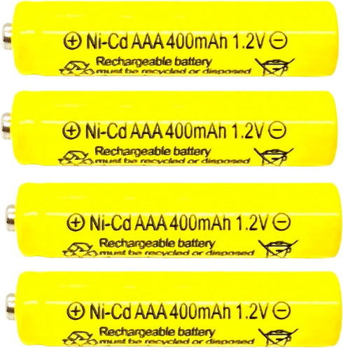 400mAh AAA NiCd 1.2v Rechargeable Batteries Garden Solar Ni-Cd NiCd Light LED U (6)...