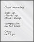 Posterizer 1 pcs-Good morning , eyes up , hearts up-Typography Art-Motivational & Inspirational Art-Gift for Men Women Entrepreneur Teens-Living R...
