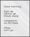 Posterizer 1 pcs-Good morning , eyes up , hearts up-Typography Art-Motivational & Inspirational Art-Gift for Men Women Entrepreneur Teens-Living R...