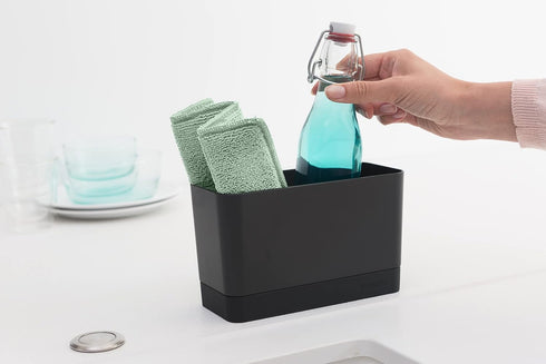 Brabantia x3 Microfiber Cleaning Pads (Dark Gray, Light Gray, Jade Green) Absorbent Spongy Hygenic Pads for Kitchen Washing, Drying, Counters, Mir...
