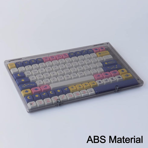 JOMKIZ Keycap Storage Box ABS Material New Upgraded High Transparent Full 104 Key Box for XDA Cherry SA OEM CSA Mechanical Keyboard Keycaps(Keycap...