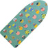 12.5" x 30" Small Tabletop Ironing Board Cover and Pad,3 Pairs of Hook and Loop Fastener Straps,Elastic Edges,Cotton Mini Iron Board Cover with Sc...