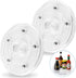 2 Pack 4 Inch Turntable Mini Turntable Organizer, Clear Rotating Tray Small Revolving Base, Acrylic Ball Bearing Turntable Plate for Kitchen Table...
