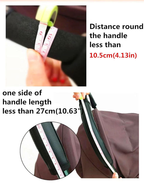 2Pcs/Pair Removable Zipper PU Leather Bumper Handlebar Sleeve Protect Case for Baby Stroller Dust-Proof Cover...