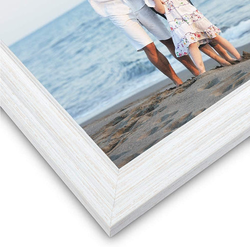 LaVie Home 8x10 Picture Frames (1 Pack, Distressed White) Rustic Photo Frame Set with Tempered Glass for Wall Mount & Table Top Display...