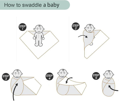 Newborn Swaddle Blanket with Hat Set Baby Swaddle Set Hospital Receiving Blankets for Girls Boys(Copper,45"*45")...