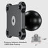 BRCOVAN 1'' Ball Mount Base with Aluminum Alloy 4-Hole AMPS Square Plate & 1'' TPU Ball Adapter Compatible with RAM Mounts B Size 1 Inch Ball Doub...