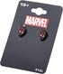 Officially Licensed Hypoallergenic Marvel Comics Girls Spider Man Base Metal Face Stud Earrings, Red, One Size...