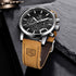 BENYAR Quartz Chronograph Waterproof Watches Business and Sport Design Leather Band Strap Wrist Watch for Men...