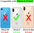 SAMONPOW for iPhone X/XS Case Wallet Card Holder for iPhone 10 Case Wallet Card Holder Heavy Duty Protection Shockproof Anti Scratch Soft Rubber B...