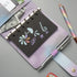 Purple PU Leather Budget Binder Cover, for A7 6-Ring Money Organizer Budgeting Refillable Loose Leaf Receipt Binder Notebook Bookmark Planner Book...