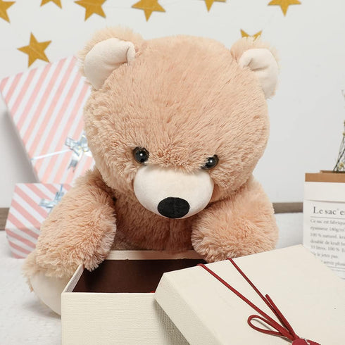 Tezituor Teddy Bear Stuffed Animal, Small 18 inch Teddy Bear Cute Plush Bear, Christmas Birthday Valentines Day Teddy Bear Gift for Girlfriend Gir...