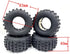KTBL18 4pcs MT BBS Tires Tyre (83x40mm) Rubber x4 for 1/16 1/18 Scale Off Road Buggy/Truggy Truck KYOSHO Tamiya LOSI WPL WLTOYS VRX FMS FSR AXIAL ...