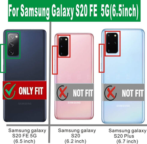 Folmeikat Samsung Galaxy S20 FE/S20 FE 5G /S20 Lite 2020 Case, Military Grade Protective with Belt Clip and Kickstand Protective Galaxy S20 FE 202...