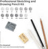 29 Pieces Professional Sketching & Drawing Art Tool Kit With Graphite Pencils, Charcoal Pencils, Paper Erasable Pen, Craft Knife-Lightwish (withou...